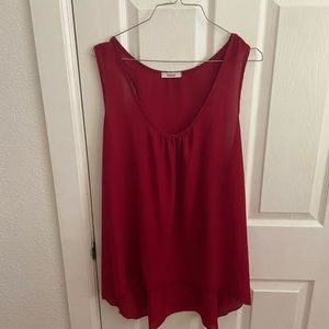 Red tank top